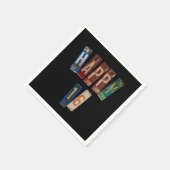 16歳の誕生日のための錆びたライセンスプレート スタンダードカクテルナプキン (角)