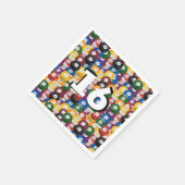 16歳の誕生日のビリヤード・ボール スタンダードカクテルナプキン (角)