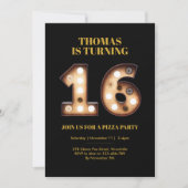 16歳の誕生日の招待 招待状 (正面)