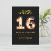 16歳の誕生日の招待 招待状 (スタンド正面)