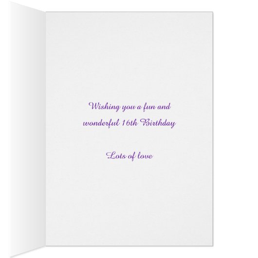 16歳の誕生日の花カスタムアクアピンクパープル (内側 (右))