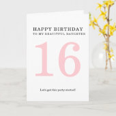 16歳の誕生日カード カード (黄色い花)