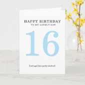 16歳の誕生日カード カード (黄色い花)