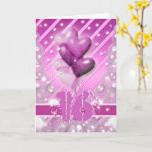 16歳の誕生日バルーンが明るい カード (黄色い花)