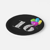 16歳の誕生日バルーンブーケ ペーパープレート (アングル)