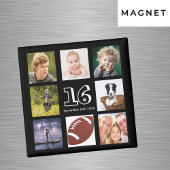 16歳の誕生日パーティーの写真コラージュ 黒人の少年 マグネット