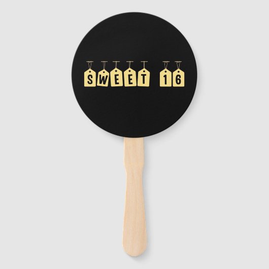 16歳の誕生日パーティーファン ハンドファン (正面)