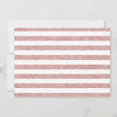 16歳の誕生日パーティー招待状（写真付き）- ローズゴールド ホワイト 招待状 (裏面)