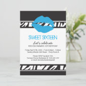 16歳の誕生日パーティー招待状 招待状 (スタンド正面)