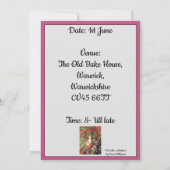 16歳の誕生日パーティー - クールな女の子 招待状 (裏面)