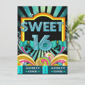 16歳の誕生日パーティー 入場券 招待状 (スタンド正面)