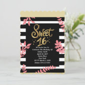 16歳の誕生日パーティー 招待状 (スタンド正面)