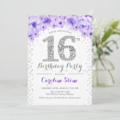 16歳の誕生日パーティー - 白 銀 紫 招待状 (スタンド正面)