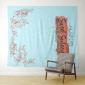 16歳の誕生日パーティー 背景 ゴールド フォトブース タペストリー (インサイチュ(横))