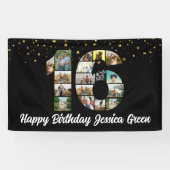 16歳の誕生日フォトコラージュハッピーバースデーイベント 横断幕 (横)