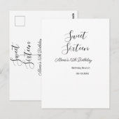 16歳の誕生日ブランチ　16歳の誕生日名前入り ポストカード (正面/裏面)