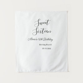 16歳の誕生日ブランチ　16歳の誕生日名 タペストリー