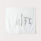 16歳の誕生日ブランチ　16歳の誕生日名 タペストリー (正面(横))