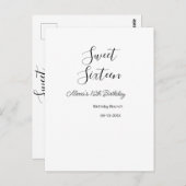 16歳の誕生日ブランチ 16歳の誕生日名 ポストカード (正面/裏面)