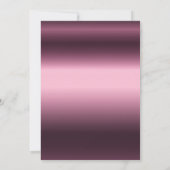 16歳の誕生日ブルゴーニュ花模様紫の幾何学的 招待状 (裏面)