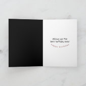 16歳の誕生日ヴィンテージライセンスプレート カード (内部)