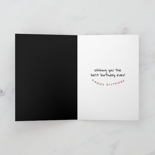 16歳の誕生日ヴィンテージライセンスプレート カード (内部)