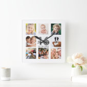 16歳の誕生日写真コラカスタムージュガールマイルストーン スクエア壁時計 (ホーム)