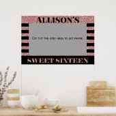 16歳の誕生日写真ブースフレーム ポスター (キッチン)
