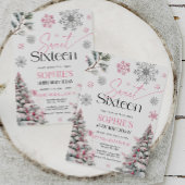 16歳の誕生日招待状 ウィンピンク 招待状