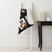 16歳の誕生日16フォトコラージガールブラック シェルパブランケット (インサイチュ)