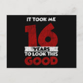 16歳の誕生日 いいところ見せなきゃ 16歳の誕生日 ポストカード (正面)