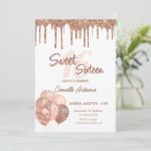 16歳の誕生日 おしゃれな16歳の誕生日 招待状 (スタンド正面)