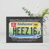 16歳の誕生日　アラバマ州免許取得のお知らせ 招待状 (スタンド正面)