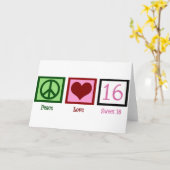 16歳の誕生日 カード (黄色い花)