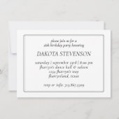 16歳の誕生日 | クラシックな赤と白のグランジ・ウォーターカラー 招待状 (裏面)