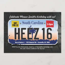 16歳の誕生日　サウスカロライナ　運転免許　招待状 招待状