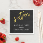 16歳の誕生日 スタンダードランチョンナプキン (インサイチュ)