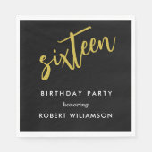 16歳の誕生日 スタンダードランチョンナプキン (正面)