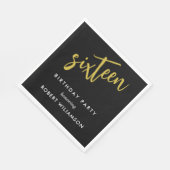 16歳の誕生日 スタンダードランチョンナプキン (角)