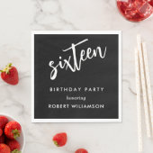 16歳の誕生日 スタンダードランチョンナプキン (インサイチュ)