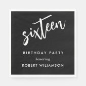 16歳の誕生日 スタンダードランチョンナプキン (正面)