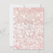 16歳の誕生日 ドレス ピンク グレー ダイヤモンド スパーク 招待状 (裏面)