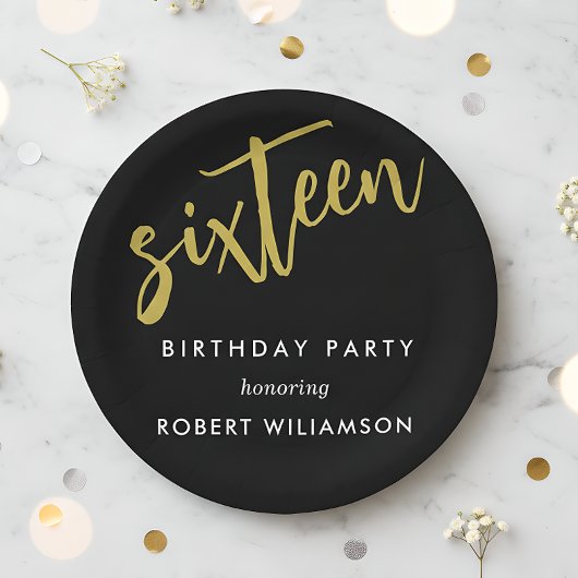16歳の誕生日 ペーパープレート