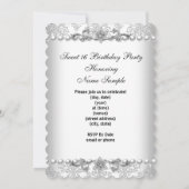 16歳の誕生日 ホワイトパール3 招待状 (裏面)