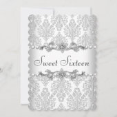16歳の誕生日 ホワイトパール3 招待状 (正面)
