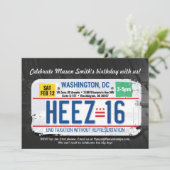 16歳の誕生日　ワシントンDC運転免許招待状 招待状 (スタンド正面)