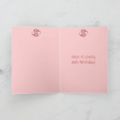 16歳の誕生日 花のカード カード (内部)