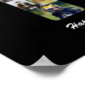 16歳の誕生日 16 カスタム写真コラージュ ポスター (角)