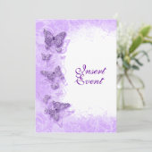 16歳の「スイート16」誕生日パーティー 水色 招待状 (スタンド正面)