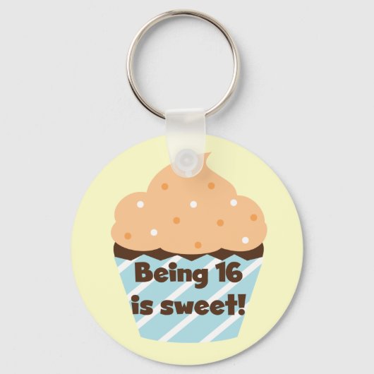 16歳は甘い誕生日Tシャツ&ギフト キーホルダー (正面)